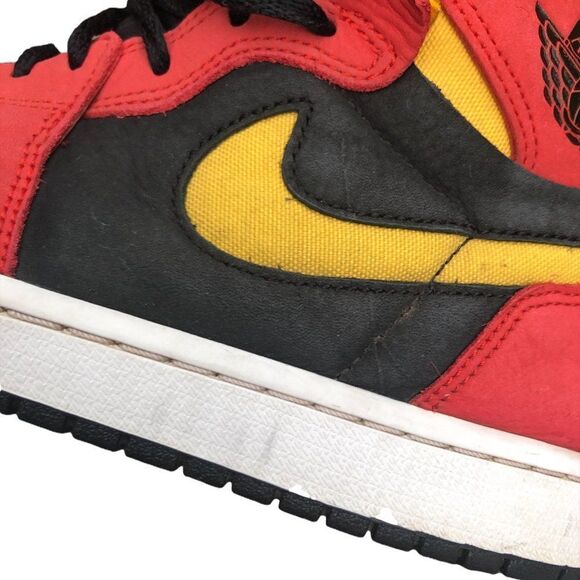 RARE 2020 Nike Air Jordan 1 High Zoom Air CMFT Black Chile Red Size 8 - Picture 9 of 16